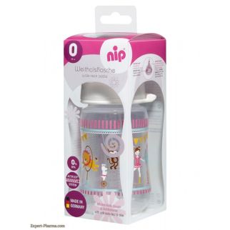 NIP BIBERON COLLE-LARGE Rose 260ML