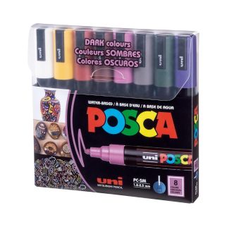 8 Marqueur Posca Drak 1.8-2.5 mm