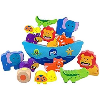 Bloc de construction animal balance bois