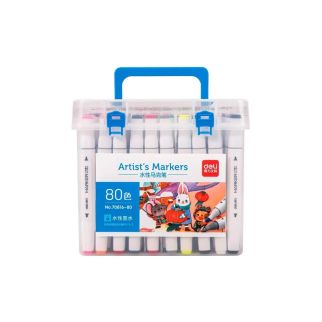 Boite de 80 Marqueurs Double - Deli