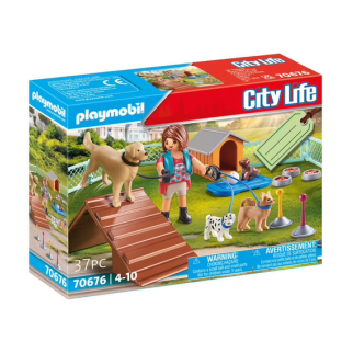 CITY LIFE CADEAU EDUCATRICE ET CHIENS PLAYMOBIL