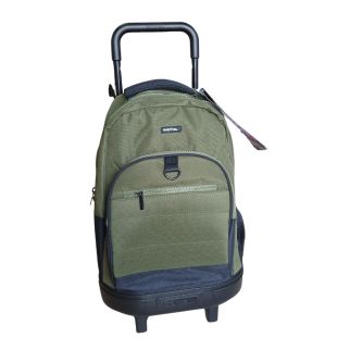 Cartable à Roulettes Vert Forêt Foncée 2en1 - Safta