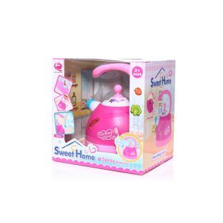 Bouilloire À Eau Vaporisée Rose Avec Sons Et Lumières Pour Enfants