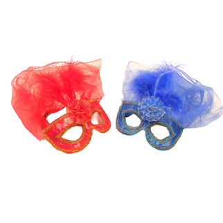 MASQUE YEUX DENTELLE COUL EURS ASSORTIES