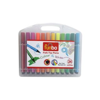 Feutre 24 couleur, boite en plastique - Funbo