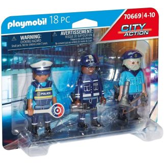 Police Equipe de policiers - PLAYMOBIL