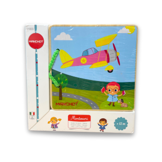 Livre de Lecture En Bois Véhicules - Manchot