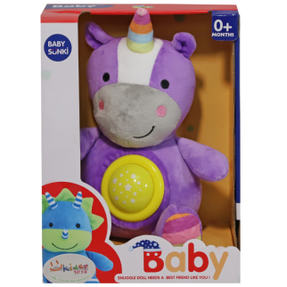 Peluche hippopotame musicale