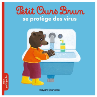 PETIT OURS BRUN SE PROTEGE DES VIRUS