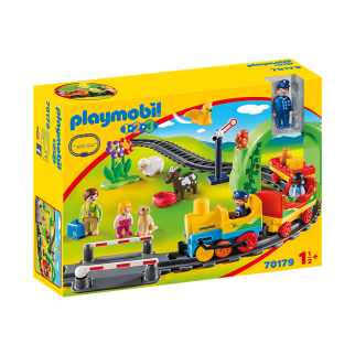 Train avec passagers et circuit - Playmobil