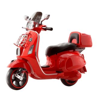 Moto Vespa Électrique 12V Pour Enfants -Rouge